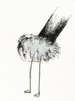 Untitled (Hand&Bird #3) | 18x24 cm | ink on paper | 2017