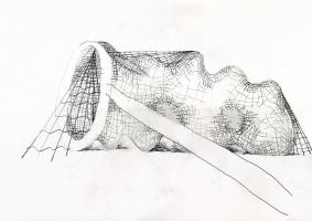 Untitled (Landing Net) | 59,4x42 cm | pencil on paper | 2017